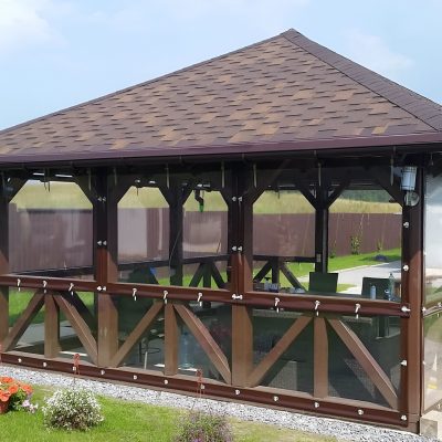 МЯГКИЕ ОКНА ПВХ НА ЛЕТНЮЮ КУХНЮ